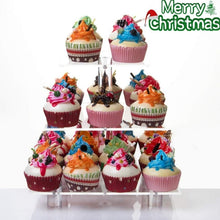 Load image into Gallery viewer, YX063 3 Tier Acrylic Square Cupcake Stand, YX063