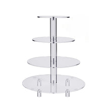 Load image into Gallery viewer, YX064 4 Tier Acrylic Circular Cupcake Stand, YX064