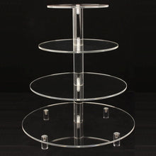 Load image into Gallery viewer, YX064 4 Tier Acrylic Circular Cupcake Stand, YX064
