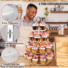 Load image into Gallery viewer, YX064 4 Tier Acrylic Circular Cupcake Stand, YX064