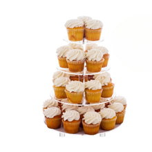 Load image into Gallery viewer, YX064 4 Tier Acrylic Circular Cupcake Stand, YX064