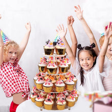 Load image into Gallery viewer, YX064 4 Tier Acrylic Circular Cupcake Stand, YX064
