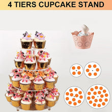 Load image into Gallery viewer, YX064 4 Tier Acrylic Circular Cupcake Stand, YX064