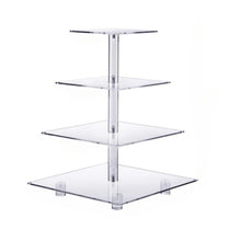 Load image into Gallery viewer, YX065 4 Tier Acrylic Square Cupcake Stand, YX065