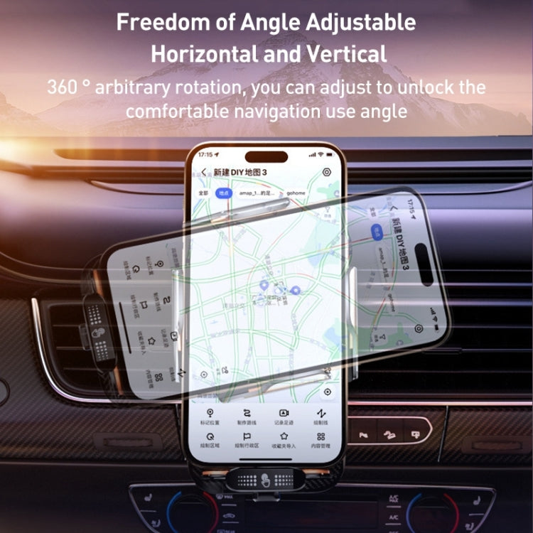 C05 Automatic Alignment Wireless Fast Charging Air Outlet Car Holder
