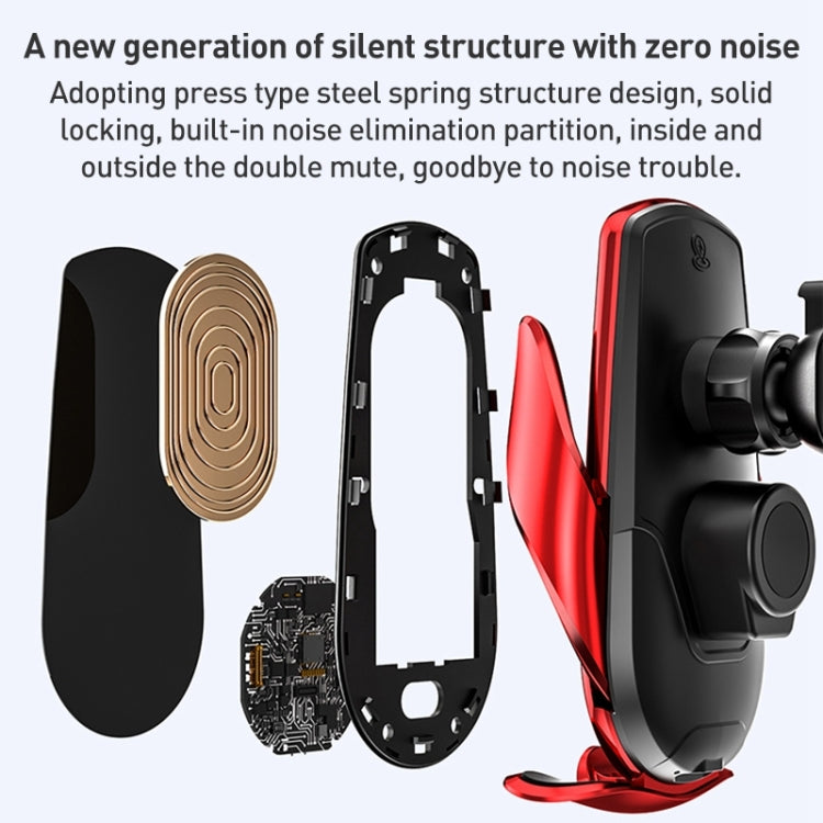 M2 Infrared lnduction Wireless Fast Charging Air Outlet Car Holder