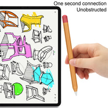 Load image into Gallery viewer, Stylus Touch Pen Split Contrast Color Silicone Protective Case, For Apple Pencil 1, For Apple Pencil 2