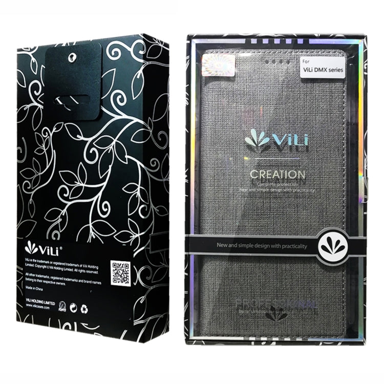 ViLi Magnetic Suction Shockproof TPU + PU Horizontal Flip Protective Case with Card Slot & Holder