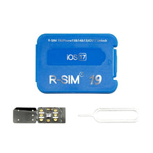 Load image into Gallery viewer, R-SIM 19 Turns Locked Phone Into Unlocked iOS17 System Universal 5G Unlocking Card, R-SIM 19