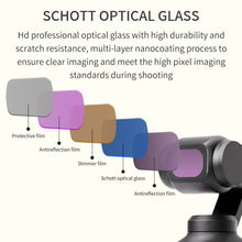 Load image into Gallery viewer, For DJI OSMO Pocket 3 JSR CB Series Camera Lens Filter, MCUV, CPL, ND8, ND16, ND32, ND64, ND256, ND1000, ND8PL, ND16PL, ND32PL, ND64PL, 1/8 Black Mist Filter, NIGHT, STAR, 3 in 1 CPL ND8/16, 3 in 1 ND16/64/256, 4 in 1 CPL ND16/32/64, 4 in 1 ND8/16/32/6...