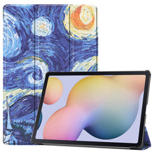 Load image into Gallery viewer, Custer Painted PU Leather Case with Sleep / Wake-up Function &amp; 3-Fold Holder