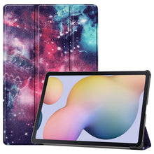 Load image into Gallery viewer, Custer Painted PU Leather Case with Sleep / Wake-up Function &amp; 3-Fold Holder