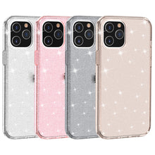 Load image into Gallery viewer, Shockproof Terminator Style Glitter Powder Protective Case, For iPhone 12 mini, For iPhone 12 / 12 Pro, For iPhone 12 Pro Max