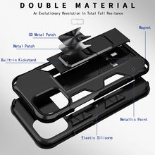 Load image into Gallery viewer, Armor Shockproof TPU + PC Magnetic Protective Case with Invisible Holder, For iPhone 12 Pro Max