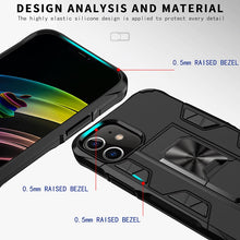 Load image into Gallery viewer, Armor Shockproof TPU + PC Magnetic Protective Case with Invisible Holder, For iPhone 12 Pro Max