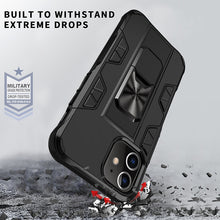 Load image into Gallery viewer, Armor Shockproof TPU + PC Magnetic Protective Case with Invisible Holder, For iPhone 12 Pro Max