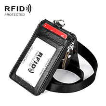 Load image into Gallery viewer, KB172 Antimagnetic RFID Leather Card Holder Office Work Certificate Case Chest Card, KB172