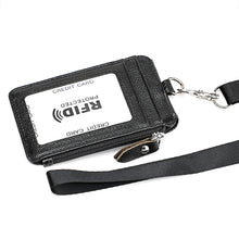 Load image into Gallery viewer, KB172 Antimagnetic RFID Leather Card Holder Office Work Certificate Case Chest Card, KB172