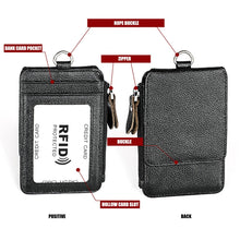 Load image into Gallery viewer, KB172 Antimagnetic RFID Leather Card Holder Office Work Certificate Case Chest Card, KB172