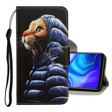 Load image into Gallery viewer, 3D Colored Drawing Horizontal Flip PU Leather Case with Holder &amp; Card Slots &amp; Wallet