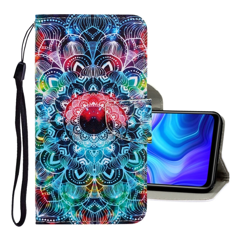 3D Colored Drawing Horizontal Flip PU Leather Case with Holder & Card Slots & Wallet