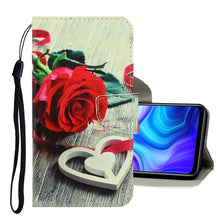 Load image into Gallery viewer, 3D Colored Drawing Horizontal Flip PU Leather Case with Holder &amp; Card Slots &amp; Wallet