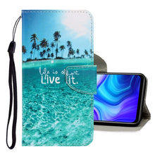 Load image into Gallery viewer, 3D Colored Drawing Horizontal Flip PU Leather Case with Holder &amp; Card Slots &amp; Wallet