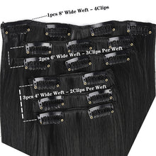 Load image into Gallery viewer, 50cm 16 Card Long Curly Hair Wig Seamless Hair Extension Piece