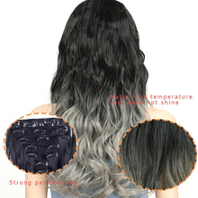 Load image into Gallery viewer, 50cm 16 Card Long Curly Hair Wig Seamless Hair Extension Piece