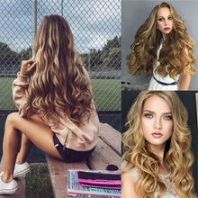 Load image into Gallery viewer, 50cm 16 Card Long Curly Hair Wig Seamless Hair Extension Piece