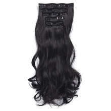 Load image into Gallery viewer, 50cm 16 Card Long Curly Hair Wig Seamless Hair Extension Piece