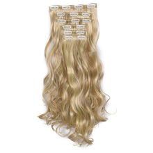 Load image into Gallery viewer, 50cm 16 Card Long Curly Hair Wig Seamless Hair Extension Piece