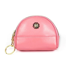 Load image into Gallery viewer, 2027 Lady Leather Zipper Wallet Purse Double-pocket Little Shell Bag