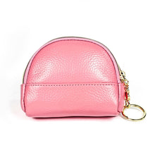 Load image into Gallery viewer, 2027 Lady Leather Zipper Wallet Purse Double-pocket Little Shell Bag