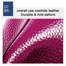 Load image into Gallery viewer, 2027 Lady Leather Zipper Wallet Purse Double-pocket Little Shell Bag