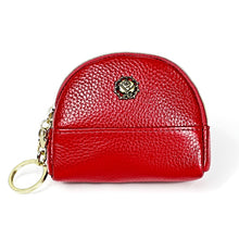 Load image into Gallery viewer, 2027 Lady Leather Zipper Wallet Purse Double-pocket Little Shell Bag