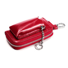 Load image into Gallery viewer, 9108 Large Capacity Zipper Leather Keys Holder Bag Multi-function Wallet