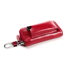 Load image into Gallery viewer, 9108 Large Capacity Zipper Leather Keys Holder Bag Multi-function Wallet