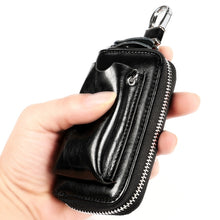 Load image into Gallery viewer, 9108 Large Capacity Zipper Leather Keys Holder Bag Multi-function Wallet