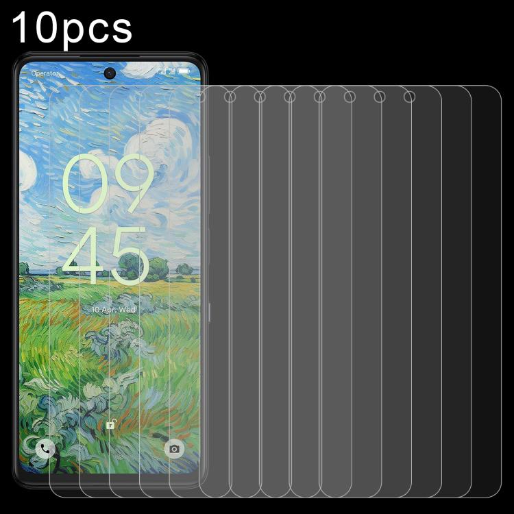 10pcs 0.26mm 9H 2.5D Tempered Glass Film