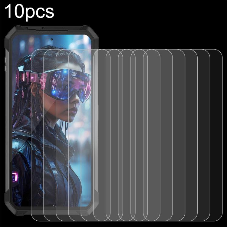 10pcs 0.26mm 9H 2.5D Tempered Glass Film, For Unihertz 8849 Tank 4 Pro / 8849 Tank 4, For Unihertz 8849 Tank 2 Pro, For Unihertz 8849 Tank 3S, For Unihertz Tank 3 Pro 8849