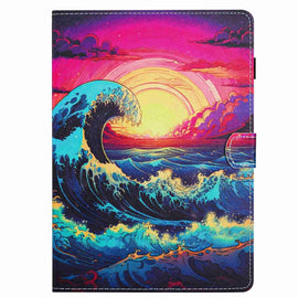 Painted Pattern Stitching Smart Leather Tablet Case, For iPad 10th Gen 10.9 2022, For iPad mini 2024 / mini 6, For iPad 11 Pro 2024 / 2020 / Air 4 10.9, For iPad 10.2 2020 / 2019, For iPad mini 5 / 4 / 3 / 2 / 1, For iPad 9.7 2018 / 2017
