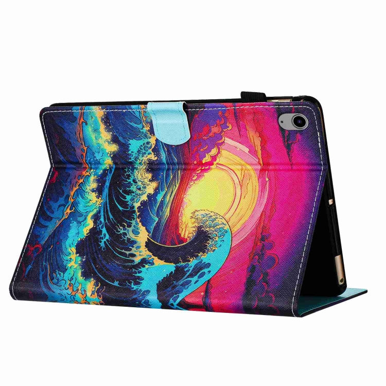 Painted Pattern Stitching Smart Leather Tablet Case, For iPad 10th Gen 10.9 2022, For iPad mini 2024 / mini 6, For iPad 11 Pro 2024 / 2020 / Air 4 10.9, For iPad 10.2 2020 / 2019, For iPad mini 5 / 4 / 3 / 2 / 1, For iPad 9.7 2018 / 2017