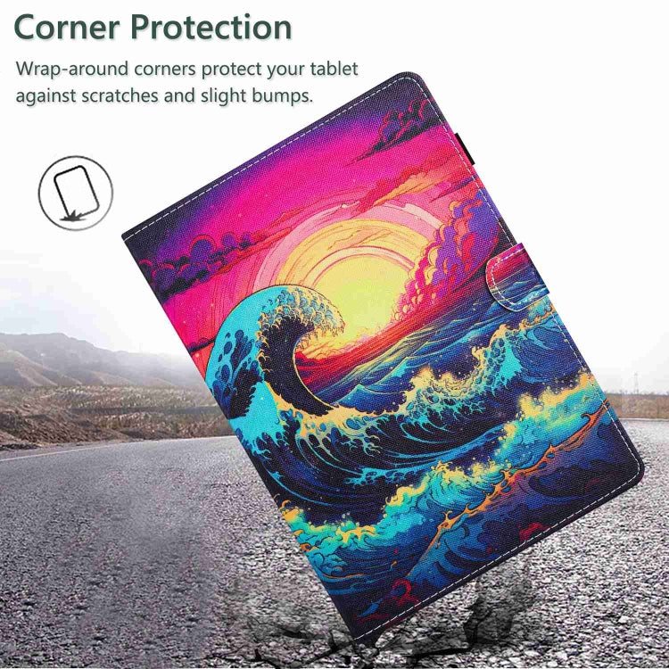 Painted Pattern Stitching Smart Leather Tablet Case, For iPad 10th Gen 10.9 2022, For iPad mini 2024 / mini 6, For iPad 11 Pro 2024 / 2020 / Air 4 10.9, For iPad 10.2 2020 / 2019, For iPad mini 5 / 4 / 3 / 2 / 1, For iPad 9.7 2018 / 2017