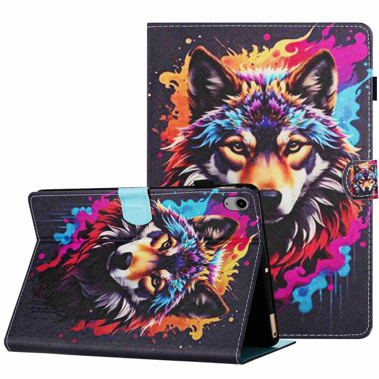 Painted Pattern Stitching Smart Leather Tablet Case, For iPad 10th Gen 10.9 2022, For iPad mini 2024 / mini 6, For iPad 11 Pro 2024 / 2020 / Air 4 10.9, For iPad 10.2 2020 / 2019, For iPad mini 5 / 4 / 3 / 2 / 1, For iPad 9.7 2018 / 2017