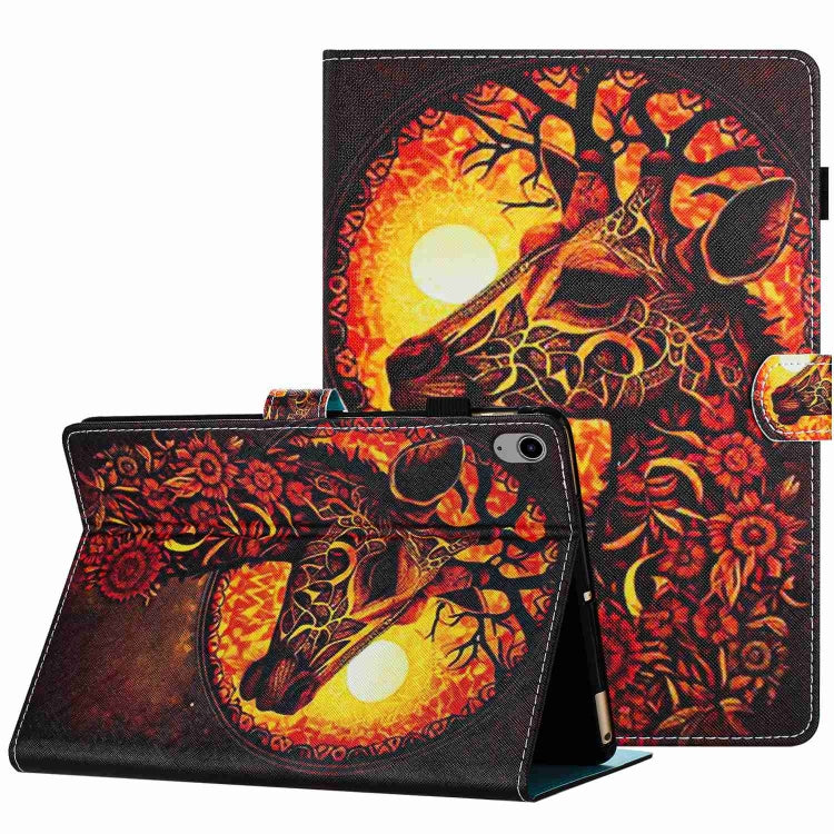 Painted Pattern Stitching Smart Leather Tablet Case, For iPad 10th Gen 10.9 2022, For iPad mini 2024 / mini 6, For iPad 11 Pro 2024 / 2020 / Air 4 10.9, For iPad 10.2 2020 / 2019, For iPad mini 5 / 4 / 3 / 2 / 1, For iPad 9.7 2018 / 2017