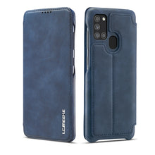 Load image into Gallery viewer, LC.IMEEKE Hon Ancient Series Horizontal Flip Leather Case with Holder &amp; Card Slot, For Samsung Galaxy A21s