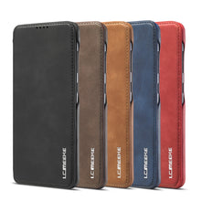 Load image into Gallery viewer, LC.IMEEKE Hon Ancient Series Horizontal Flip Leather Case with Holder &amp; Card Slot, For Samsung Galaxy A21s