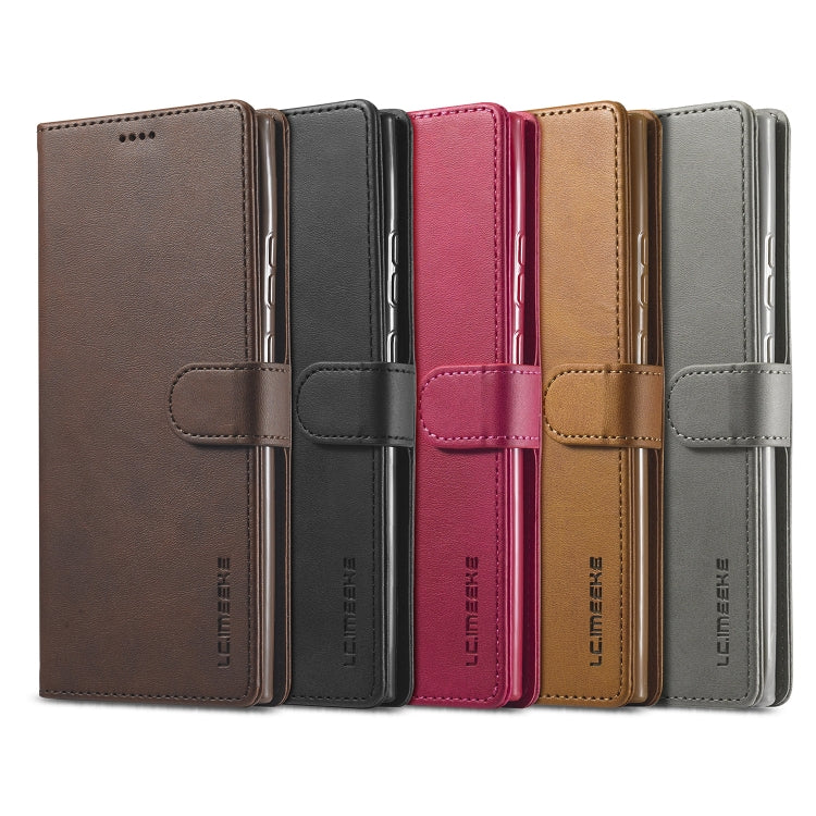 LC.IMEEKE Calf Texture Horizontal Flip Leather Case, with Holder & Card Slots & Wallet