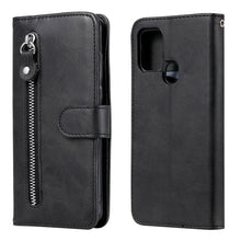 Load image into Gallery viewer, Fashion Calf Texture Zipper Horizontal Flip Leather Case with Holder &amp; Card Slots &amp; Wallet